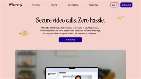 Whereby app.  Whereby is a browser-based video conferencing platform enabling easy me...