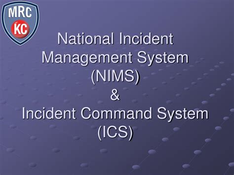 Which NIMS component includes the incident command system (ICS)?