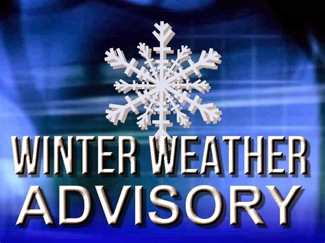 Which areas are under a winter weather advisory on Thursday, Friday?