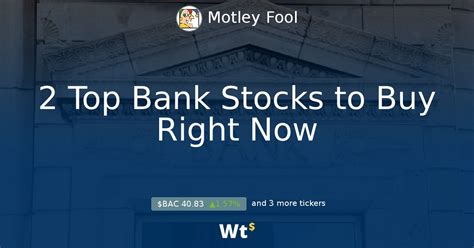 Which bank stock to buy now. Things To Know About Which bank stock to buy now. 