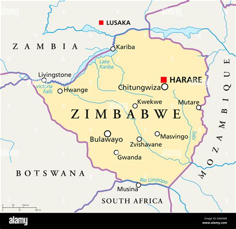 Which countries border zimbabwe