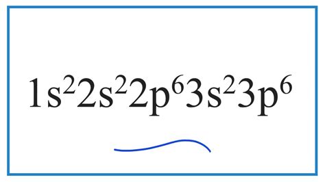 Which element has the electron configuration of 1s2 2s2 2p6 3s2 3p6