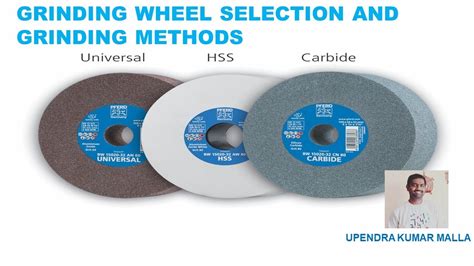 Which grinding wheel to use.  The grinding wheel generally performs well for s...