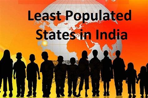 Which is the least and highly populated state in India?