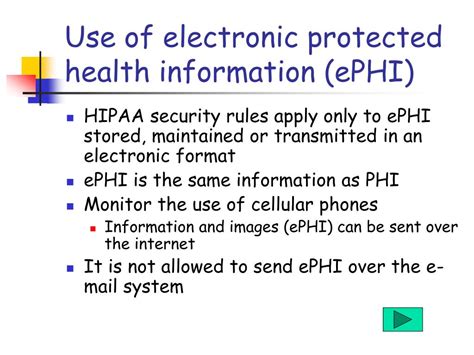 Which of the following is not electronic phi ephi. What is not ePHI? What, then, does not qualify as ePHI in the digital age? ePHI is only considered “protected information” when, 1) it is maintained by a HIPAA-covered entity or … 