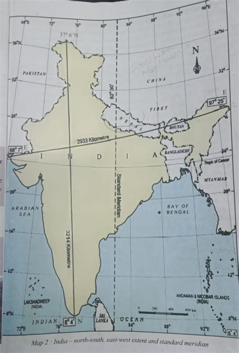 Which of the following latitudes passes through India? - Vedantu