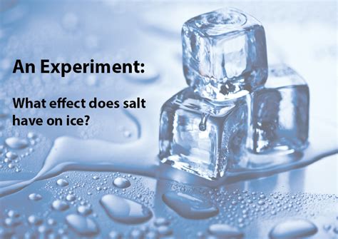 Which of these ice will melt first normal ice or salt ice…