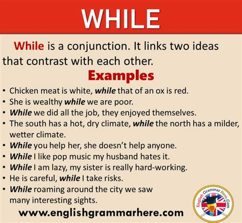 While use in sentence