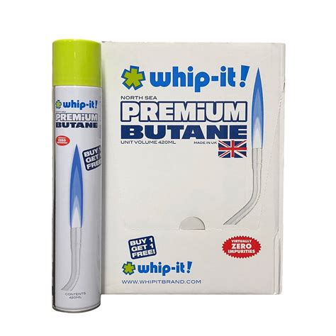 Whip it premium butane used for drugs. Honestly 99% of this shit comes out of the same exact factory in Korea and the whip-it 5x or 9x is no different. I've had great stuff come out with it once properly purged. I've seen multiple thread on other forums about how Whip-It's Premium Butane [1] is the go-to stuff for BHO. I've never heard anyone use it or recommend it. 