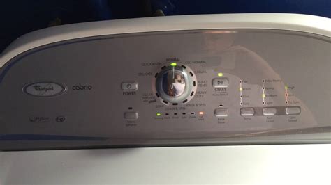 Whirlpool cabrio washer lid lock blinking. If you leave it alone, after a minute or so the machine click, clears the "Add Garment" words, the lid locks and starts to work as you hear water finally flow. 