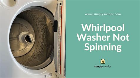 There could be several reasons why your Whirlpool top load washer is not spinning clothes dry. Here are some possible explanations:Unbalanced Load: If the lo...