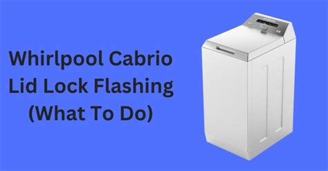 Is the lid lock light on your Whirlpool washer flashing, causing delays in your laundry routine In this video, we'll guide you through the process of diagnos....