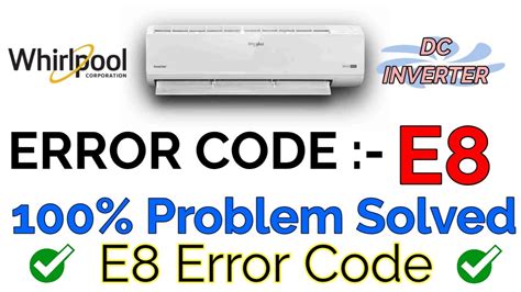 Whirlpool split ac ea error code? - Ask Me Fast