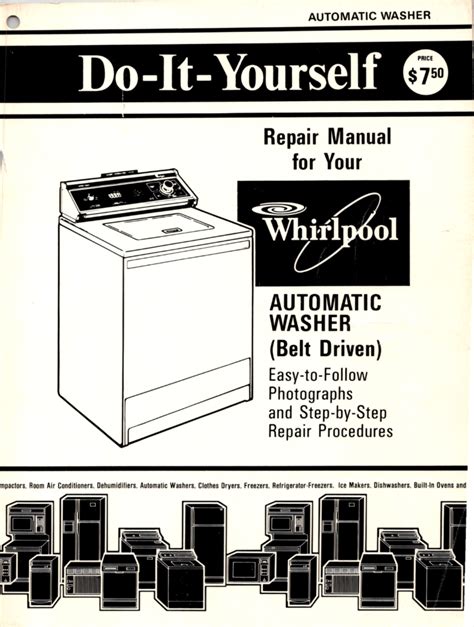 Whirlpool washer do it yourself repair manual. - John deere 744k manuel de l'opérateur.