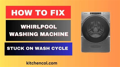 Whirlpool washer stuck on rinse cycle. To verify the power supply, follow these easy steps: First, unplug the washer from the power source for about a minute. Plug the washer back into the power source. Press the power button to initiate the washer's sensing mode. Observe if the washer begins to work or continues to get stuck on the sensing mode. 