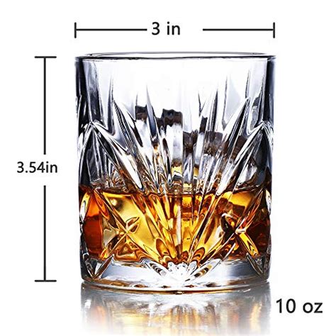 Whiskey Glasses Set of 6-10oz Premium Crystal Whiskey Glass …