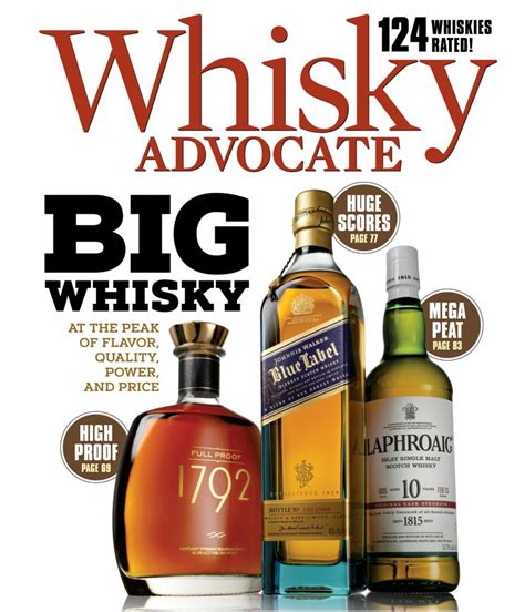 Whisky advocate. About The Whisky Advocate TOP 20. Each year, the Whisky Advocate Buying Guide's expert team samples an array of whiskies, encompassing rare, limited editions, and up-and-coming brands likely to hit store shelves nationwide. Our Top 20 list starts with whiskies scoring 90 or above (“outstanding”) on our 100-point scale. 