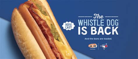 Whistle dog. 5 Aug 2022 ... the A&W whistle dog is back to celebrate their partnership with the MLB BlueJays! 
