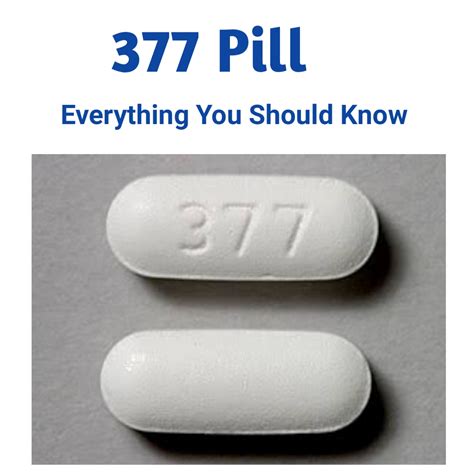 What Are White 377 Pills: Usage, Dosage and Effects. IntroductionThe 377 pill is an elliptical or oval-shaped, white-colored tablet with an imprint of "377". It has been identified to contain tramadol hydrochloride in the strength of 50 mg. This tablet is manufactured by Sun Pharmaceutical Industries Ltd. The size of this tablet is 13 mm. It is .... 