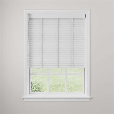 White 63mm Hardwood Shutter Effect Venetian Blind Dunelm