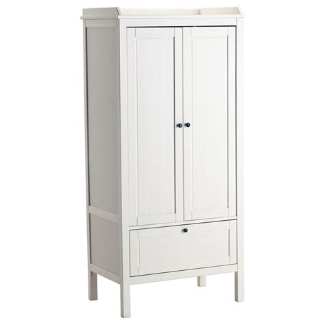 White Argos single wardrobe. Size: 176cm high x 50cm deep x …