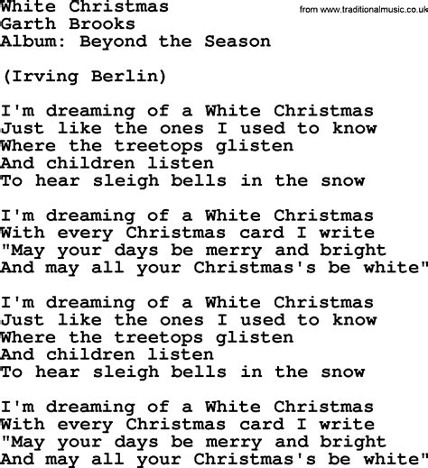 White Christmas Lyrics