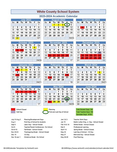 White County Schools Sparta, TN - Calendar