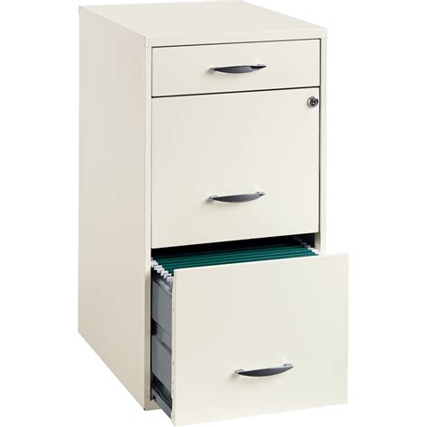 White File Cabinet 3 Drawer