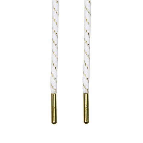 White Gold Rope Laced Up Laces