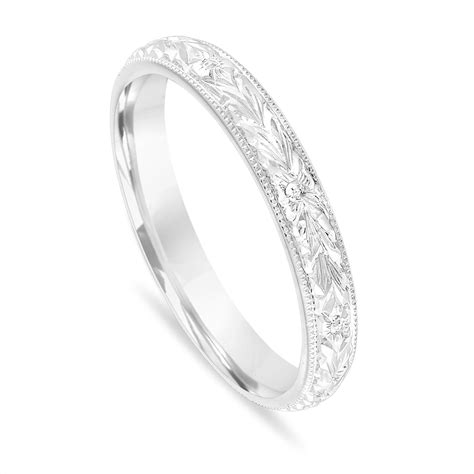 White Gold Wedding Band Wedding Band Women Antique …