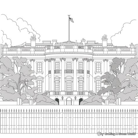 White House Coloring Shee