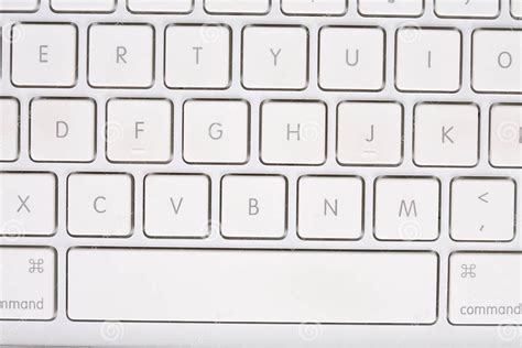 White Keyboard with Letters and Numbers. Editorial Photo Image of