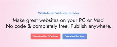 White Label Website Builder HTML Code Generator