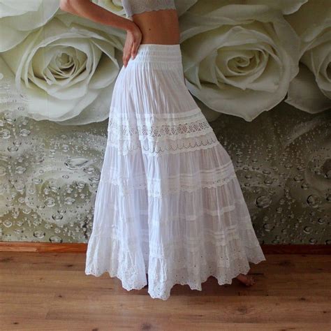 White Lace Skirt - Etsy