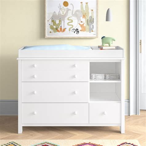 White Little Smileys Changing Table Dresser - Wayfair