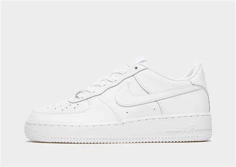 White Nike Air Force 1 Junior