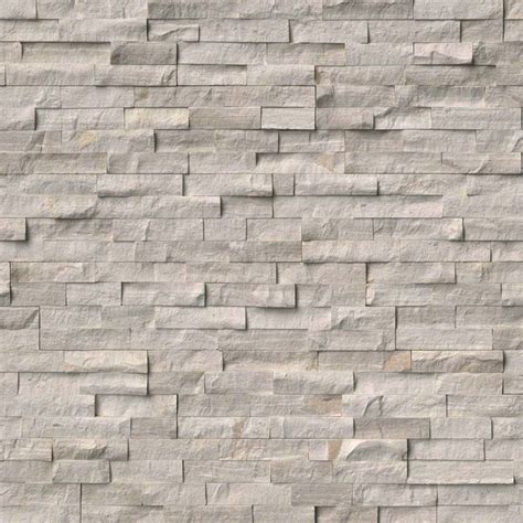 White Oak Splitface Stacked Stone - MSI Wall Tile