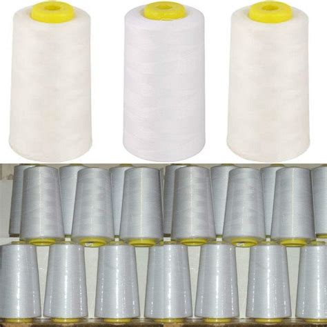 White Overlocking Sewing Machine Polyester Thread Four 5000 …