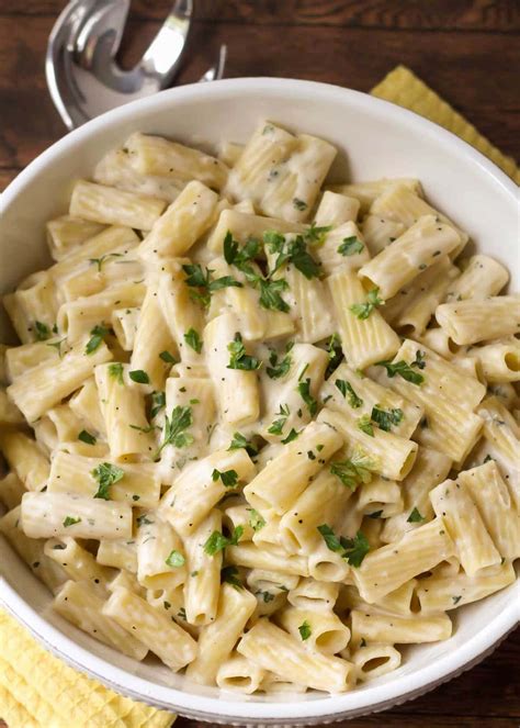 White Pasta Recipe with Creamy White Pasta Sauce Prepared from …