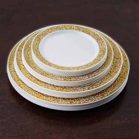 Exquisite White Paper Plates 9 Inch Disposable Plates - 100 Ct. : Target