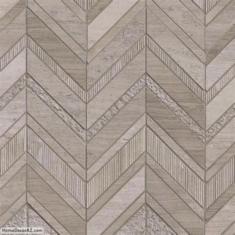 White Quarry Chevron Pattern Tile - MSI Backsplash Tile