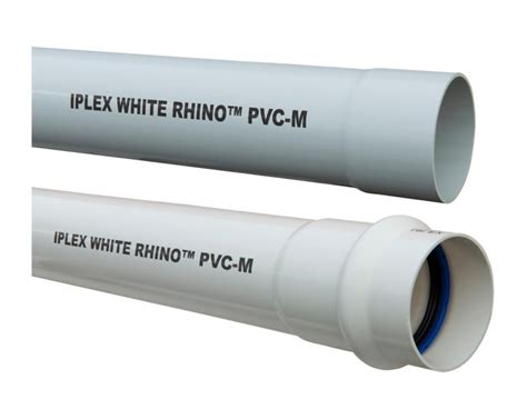 White Rhino PN12 PVC-M Pressure Pipe Metric Pipe Series 1 - Iplex