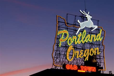 White Stag Sign Portland Oregon