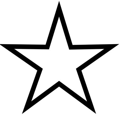 White Star Outline Clip Art at vector clip art online, royalty free & public domain