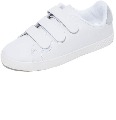 White Velcro Trainers in Women