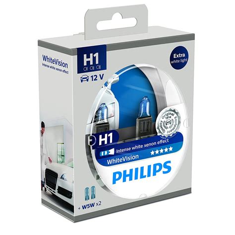 White Vision H1+W5W - 60 % mere lys Philips Landberg.dk