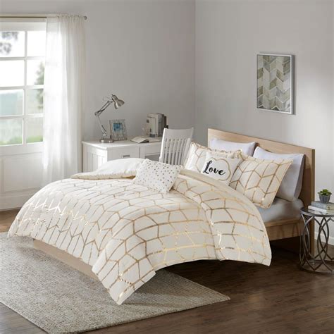 White Gold Comforter Sets (1 - 60 of 255 results) Price ($) Shipping All Sellers Sort by: Relevancy 3 Pieces Set Luxury Crushed Velvet Duvet Cover Boho Bedding UO Comforter Cover King, Queen Bedding, Luxury Velvet Duvet Cover Full Twin Size (579) $35.99 $39.99 (10% off) Sale ends in 22 hours FREE shipping. White and gold comforter