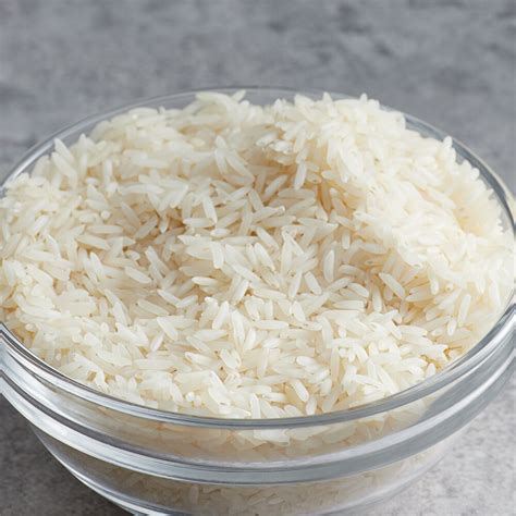 White basmati rice. Instructions. Rinse the rice thoroughly with water to remove any excess starch. Soak the rice with plenty of water for 30 minutes. You can do this in a separate bowl or the pot you are going to cook the rice in. Drain the water. Add the soaked rice to the pot. Add 2 cups water, salt to taste and a splash of oil. 