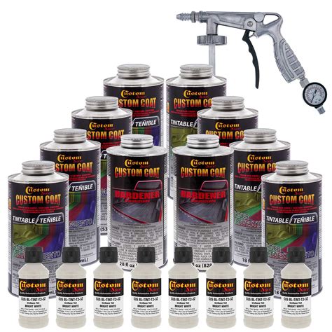 Kit Contains: 1 - 750ml Bottles of Tintable Truck Bed Liner Base 1 - 250ml U-POL Raptor Standard Hardener 1 - 3 oz. bottle of Custom Shop GM WHITE tint Mixing Ratio: 3:1 Truck Bed Liner Base: U-POL Raptor Standard Hardener TINTABLE U-POL Raptor LINER. U-POL Raptor Bed Liner & Texture Coating is a 2.1 VOC 2K protective urethane coating manufactured for the application to truck beds, wood .... 