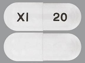 White capsule x1 20. Enter the imprint code that appears on the pill. Example: L484; Select the the pill color (optional). Select the shape (optional). Alternatively, search by drug name or NDC code using the fields above. Tip: Search for the imprint first, then refine by color and/or shape if you have too many results. 